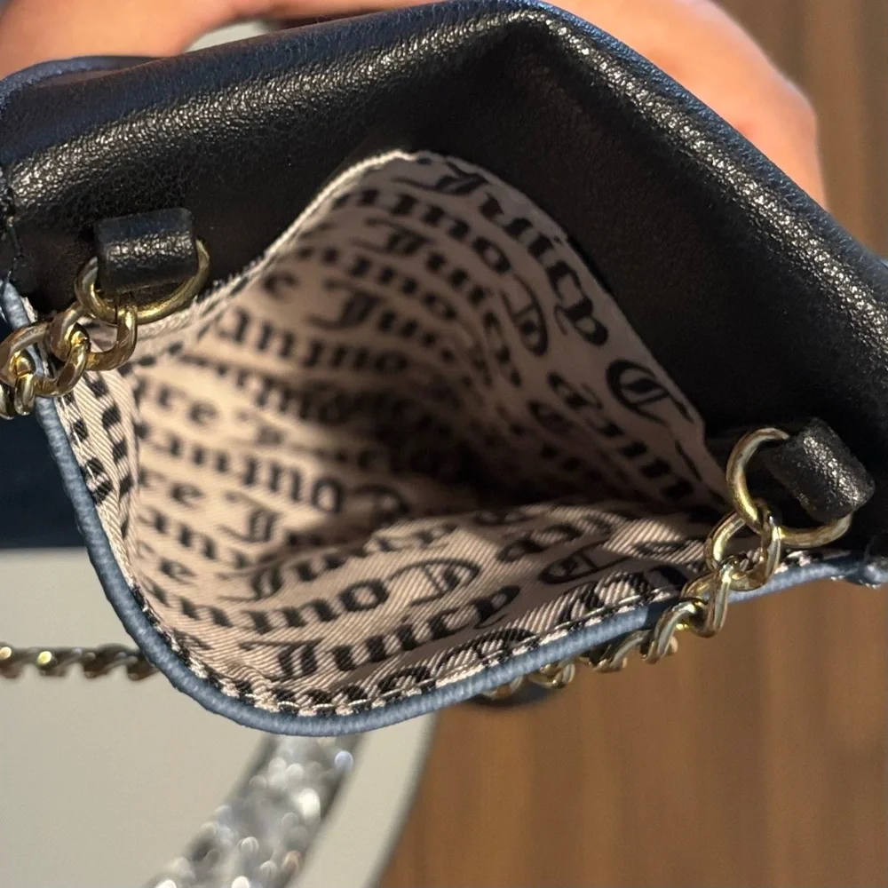 Juicy Couture Crossbody mini cellie Bag Black and Blue Chic Design